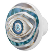 Evil Eye Mineral質感と金ゴールド セラミックノブ (右)