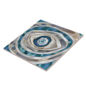 Evil Eye Mineral質感と金ゴールド タイル (側面)