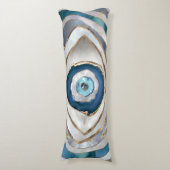 Evil Eye Mineral質感と金ゴールド ボディピロー (正面縦)