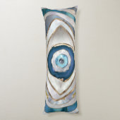 Evil Eye Mineral質感と金ゴールド ボディピロー (裏面 (縦))