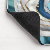 Evil Eye Mineral質感と金ゴールド マウスパッド (コーナー)