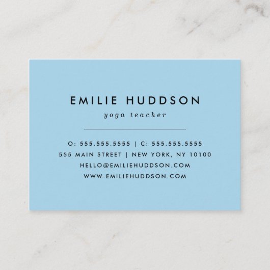 Evil Eye Pattern, Greek Eye, Nazar, Yoga Teacher 名刺 (裏面)