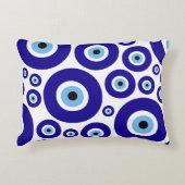 Evil Eye Pattern, Greek Eye, Turkish Eye, Nazar アクセントクッション (正面)