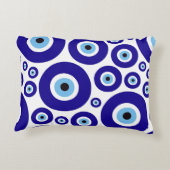 Evil Eye Pattern, Greek Eye, Turkish Eye, Nazar アクセントクッション (裏面)