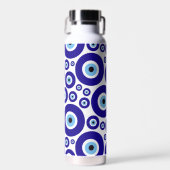 Evil Eye Pattern, Greek Eye, Turkish Eye, Nazar ウォーターボトル (正面)