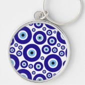 Evil Eye Pattern, Greek Eye, Turkish Eye, Nazar キーホルダー (正面)