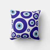 Evil Eye Pattern, Greek Eye, Turkish Eye, Nazar クッション (正面)
