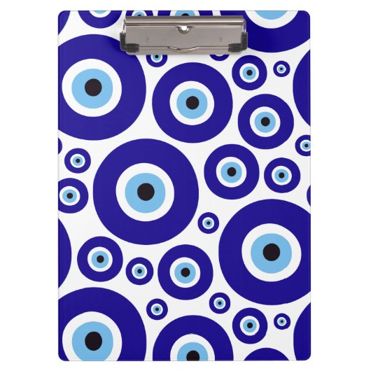 Evil Eye Pattern, Greek Eye, Turkish Eye, Nazar クリップボード (正面)