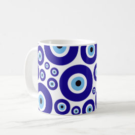 Evil Eye Pattern, Greek Eye, Turkish Eye, Nazar コーヒーマグカップ