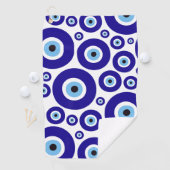 Evil Eye Pattern, Greek Eye, Turkish Eye, Nazar ゴルフタオル (インサイチュ)