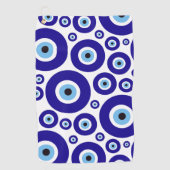 Evil Eye Pattern, Greek Eye, Turkish Eye, Nazar ゴルフタオル (正面)