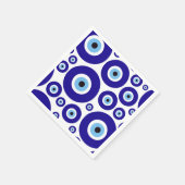 Evil Eye Pattern, Greek Eye, Turkish Eye, Nazar スタンダードカクテルナプキン (角)