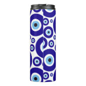 Evil Eye Pattern, Greek Eye, Turkish Eye, Nazar タンブラー (裏面)