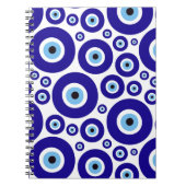 Evil Eye Pattern, Greek Eye, Turkish Eye, Nazar ノートブック (正面)