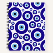 Evil Eye Pattern, Greek Eye, Turkish Eye, Nazar ノートブック (正面)