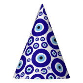 Evil Eye Pattern, Greek Eye, Turkish Eye, Nazar パーティーハット (左)