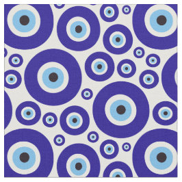Evil Eye Pattern, Greek Eye, Turkish Eye, Nazar ファブリック