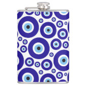Evil Eye Pattern, Greek Eye, Turkish Eye, Nazar フラスク (正面)