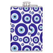 Evil Eye Pattern, Greek Eye, Turkish Eye, Nazar フラスク (裏面)