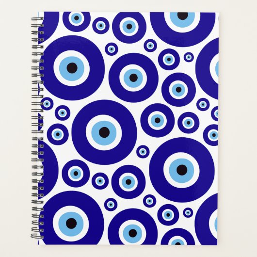Evil Eye Pattern, Greek Eye, Turkish Eye, Nazar プランナー手帳 (正面)