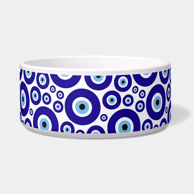 Evil Eye Pattern, Greek Eye, Turkish Eye, Nazar ボウル (正面)