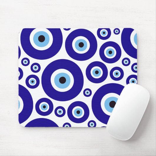Evil Eye Pattern, Greek Eye, Turkish Eye, Nazar マウスパッド (マウス)