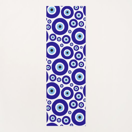 Evil Eye Pattern, Greek Eye, Turkish Eye, Nazar ヨガマット (正面)