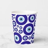 Evil Eye Pattern, Greek Eye, Turkish Eye, Nazar 紙コップ (裏面)