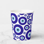 Evil Eye Pattern, Greek Eye, Turkish Eye, Nazar 紙コップ (左)