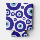Evil Eye Pattern, Greek Eye, Turkish Eye, Nazar 缶クーラー (正面)