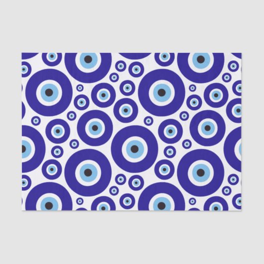 Evil Eye Pattern, Greek Eye, Turkish Eye, Nazar 薄葉紙 (正面)