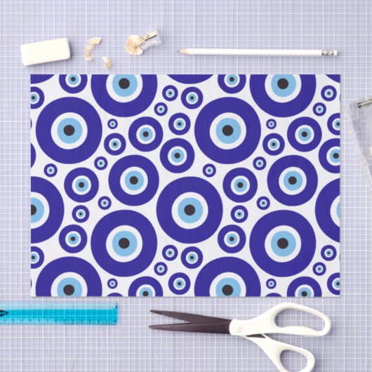 Evil Eye Pattern, Greek Eye, Turkish Eye, Nazar 薄葉紙 (クラフト)