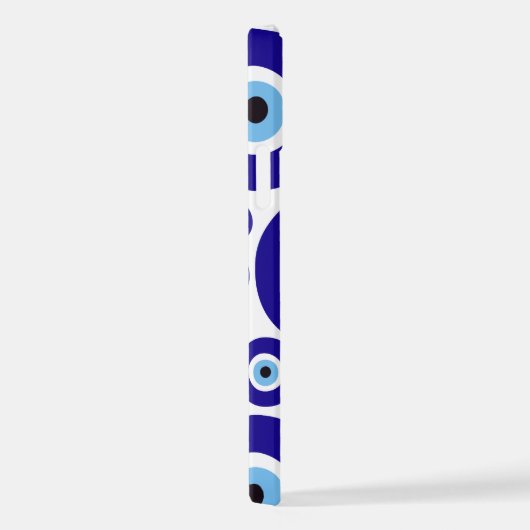 Evil Eye Pattern, Greek Eye, Turkish Eye, Nazar iPhoneケース (右側面)