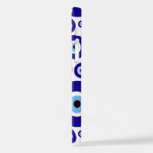 Evil Eye Pattern, Greek Eye, Turkish Eye, Nazar iPhoneケース (左側面)