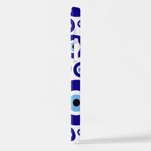Evil Eye Pattern, Greek Eye, Turkish Eye, Nazar iPhoneケース (左側面)