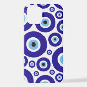 Evil Eye Pattern, Greek Eye, Turkish Eye, Nazar iPhoneケース (裏面)