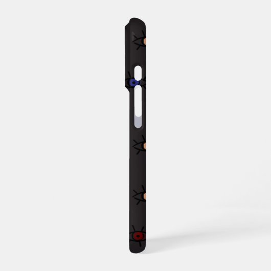 Evil Eye Pattern | Mystical Cel iPhoneケース (左側面)
