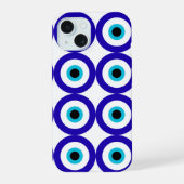 Evil Eye Protection All-Over Pattern  iPhone 15ケース (裏面)