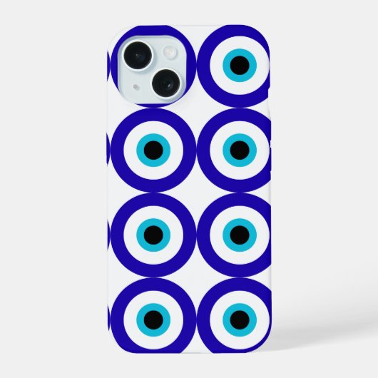 Evil Eye Protection All-Over Pattern  iPhone 15ケース (裏面)