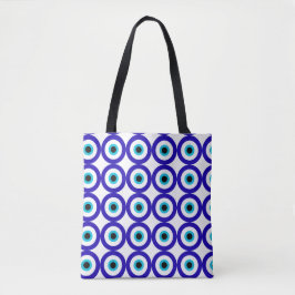 Evil Eye Protection All-Over Pattern Tote bag トートバッグ