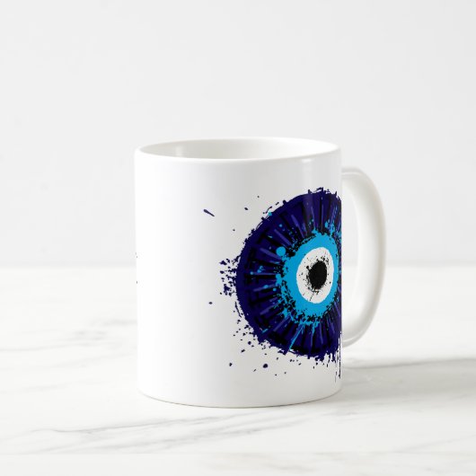 🧿 Evil Eye Protection Mug コーヒーマグカップ (正面右)