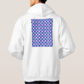 Evil eye protection  repeat pattern hoodie パーカ (裏面)