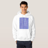 Evil eye protection  repeat pattern hoodie パーカ (正面フル)