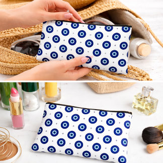 Evil Eye Protection Turkish Geometric  Pattern アクセサリーポーチ