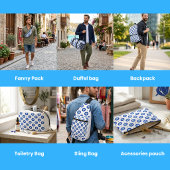 Evil Eye Protection Turkish Geometric Pattern アクセサリーポーチ