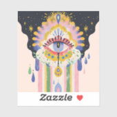Evil Eye Rainbow Drip Protection Charm シール (シート)