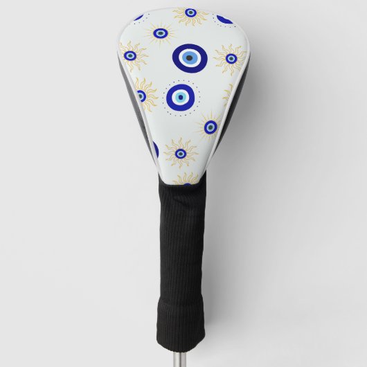   Evil Eye Symbol ゴルフヘッドカバー (正面)