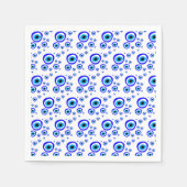 Evil Eye Talisman & Arabic Amuletギリシャ語/トルコ スタンダードカクテルナプキン (正面)