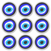 Evil Eye Talisman & Arabic amulet /ギリシャの魅力BL シール (正面)