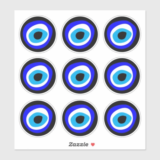 Evil Eye Talisman & Arabic amulet /ギリシャの魅力BL シール (シート)